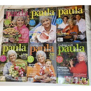 Lot of 6: Cooking w/ Paula Deen Magazines Christmas Halloween Sweet Treats